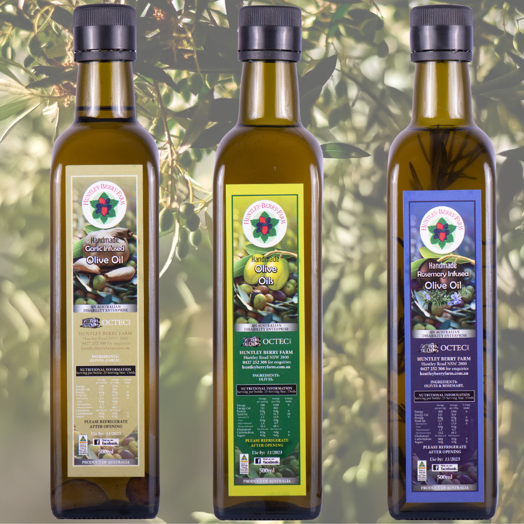 Huntley Berry Farm olive oils